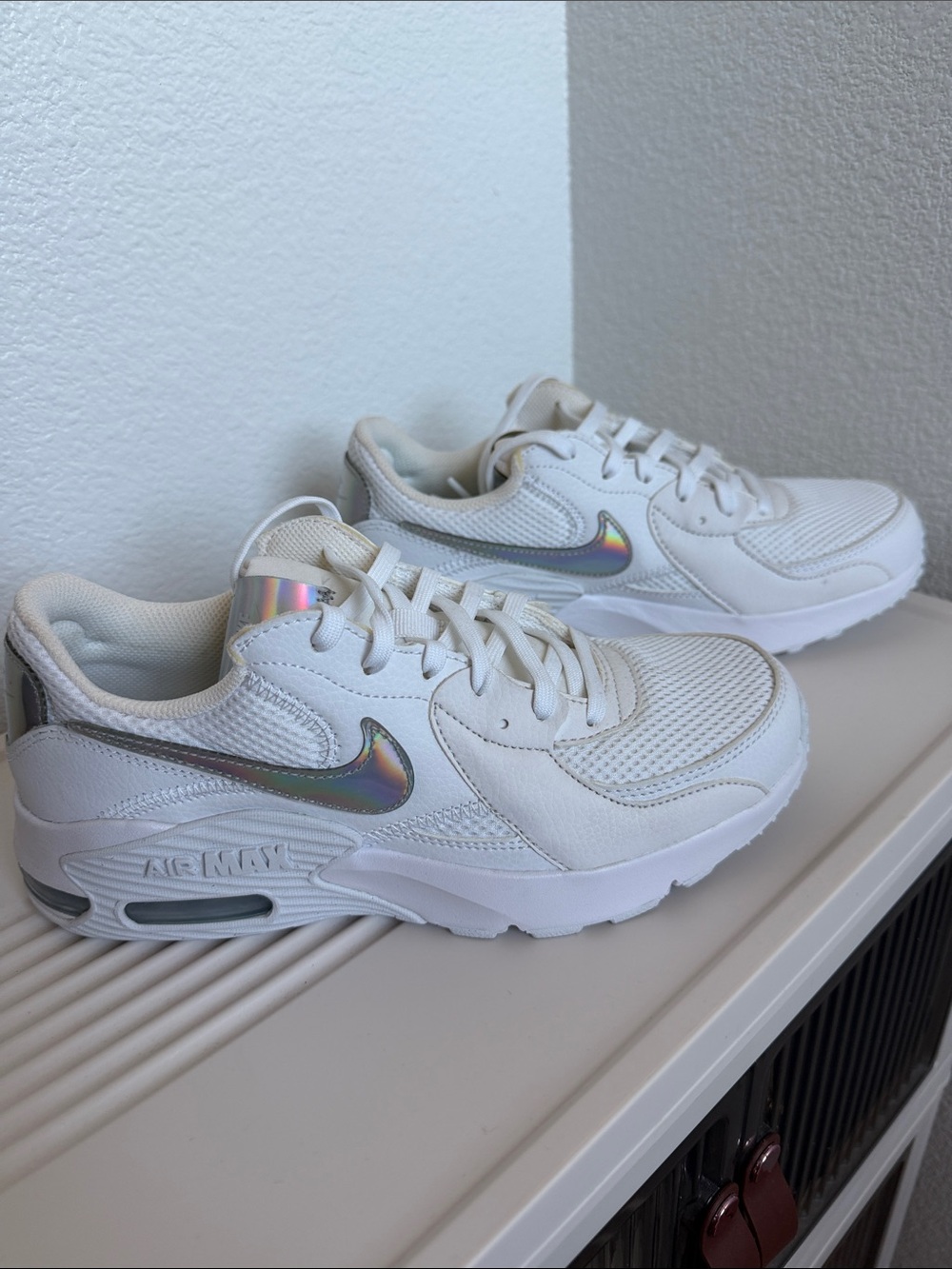 Nike Excee White / & Silver ☑️ Casual Sneakers.